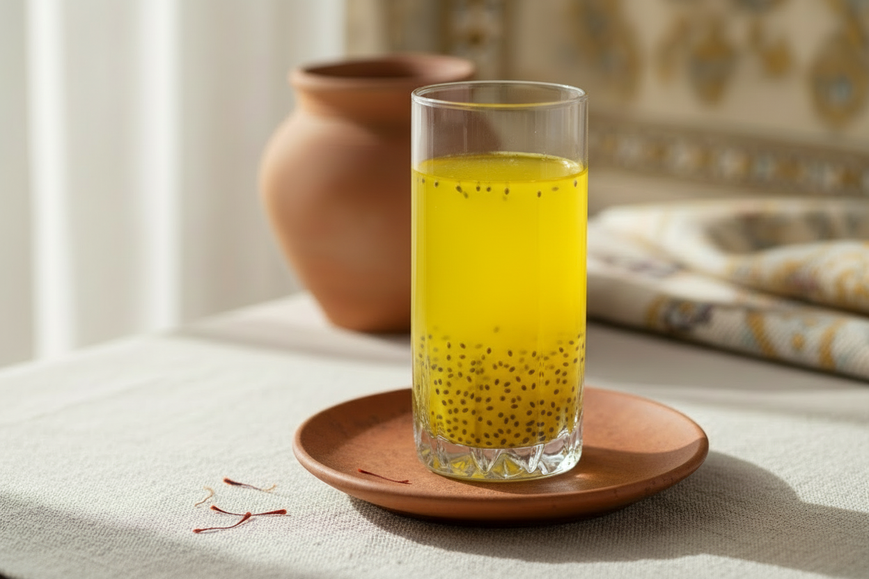 Saffron-Chia Seed Drink