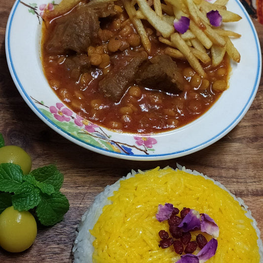 Gheyme - Persian Split Pea Stew with Rice (Gluten Free)