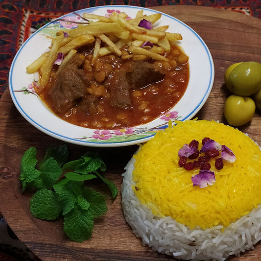 Gheyme - Persian Split Pea Stew with Rice (Gluten Free)