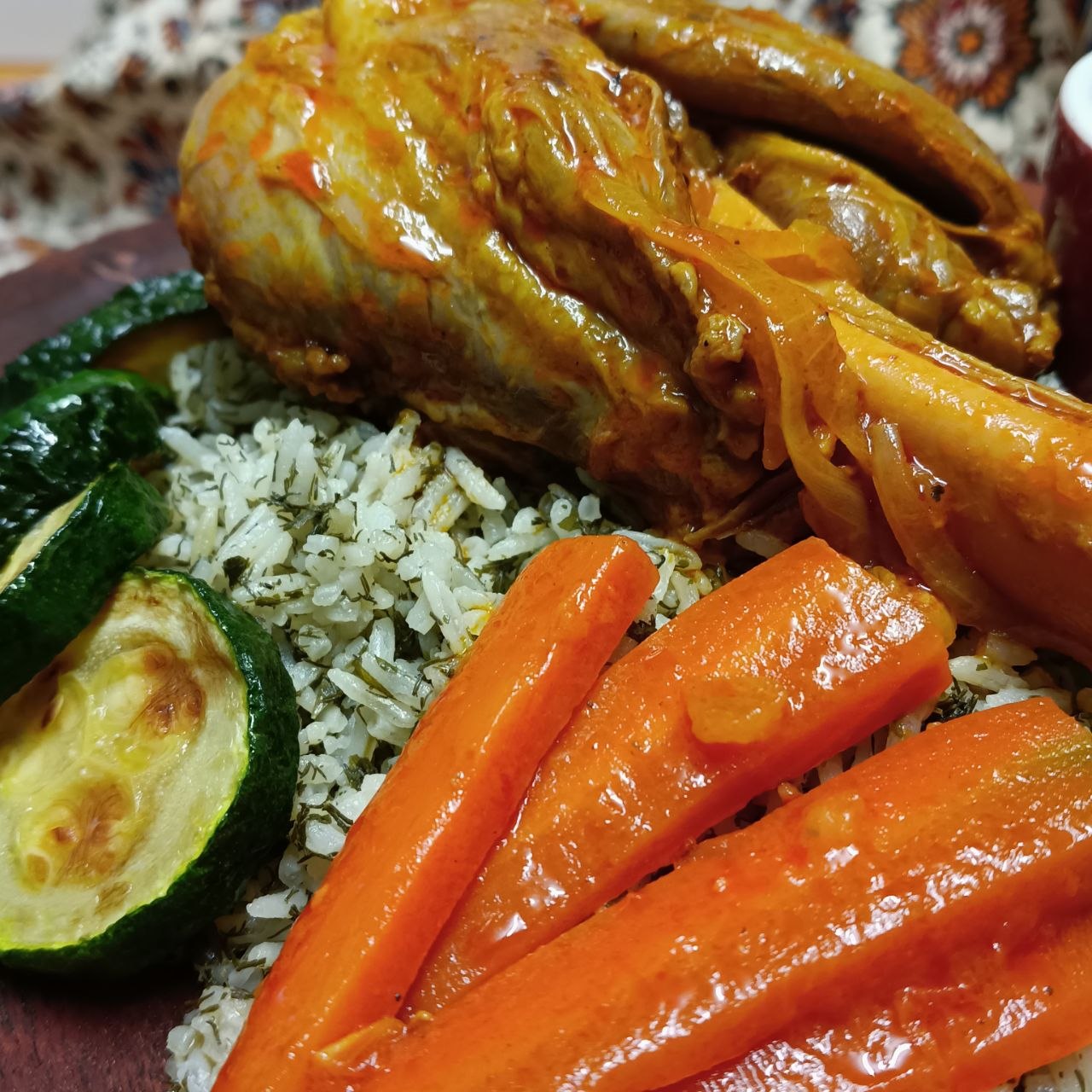 Lamb Shank Stew - Braised Persian Lamb with Rice