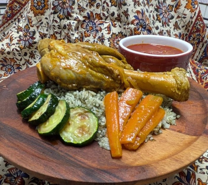Lamb Shank Stew - Braised Persian Lamb with Rice