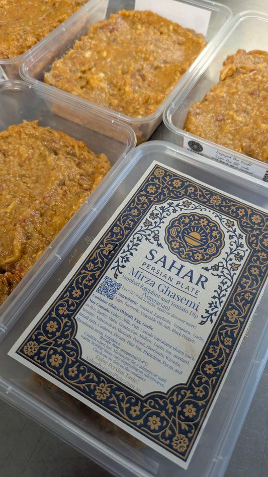 Mirza Ghasemi - Smoked Eggplant and Tomato Dip  (Vegetarian)
