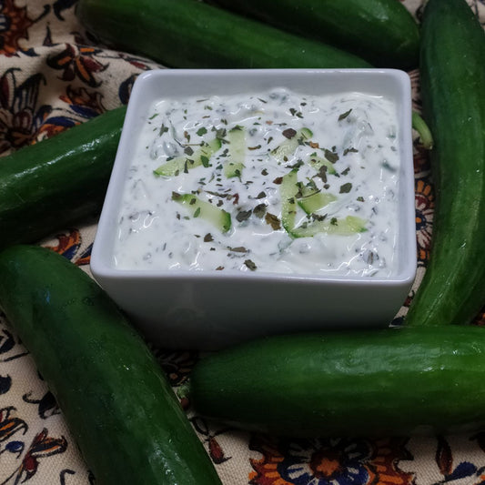 Maast Khiar (Yoghurt with cucumber and mint)