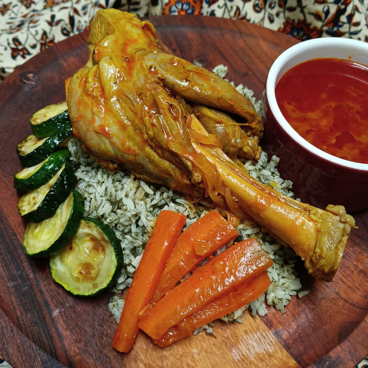 Lamb Shank Stew - Braised Persian Lamb with Rice