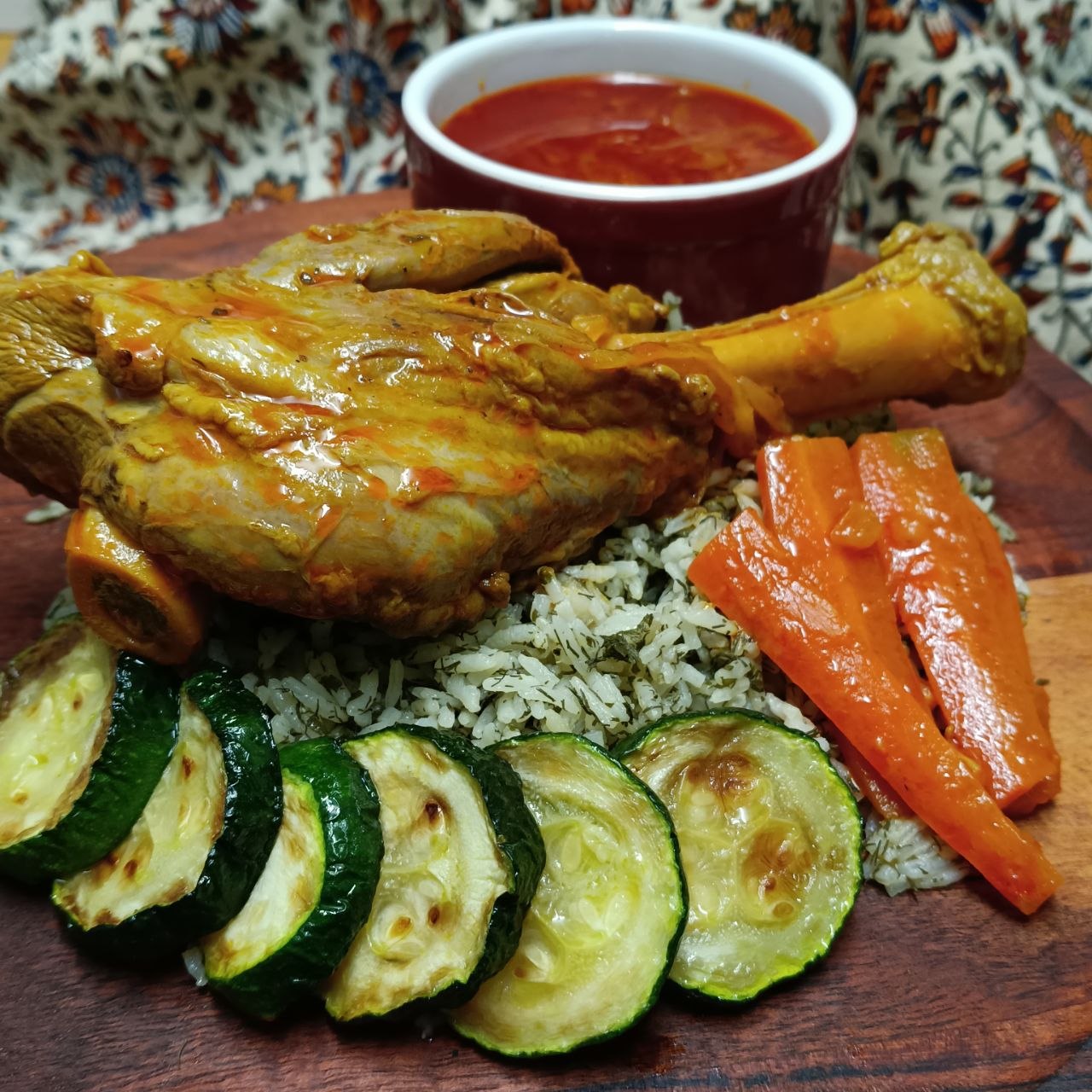 Lamb Shank Stew - Braised Persian Lamb with Rice