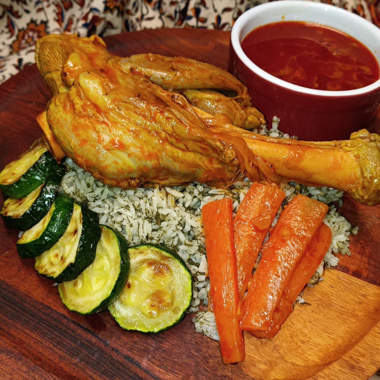 Lamb Shank Stew - Braised Persian Lamb with Rice